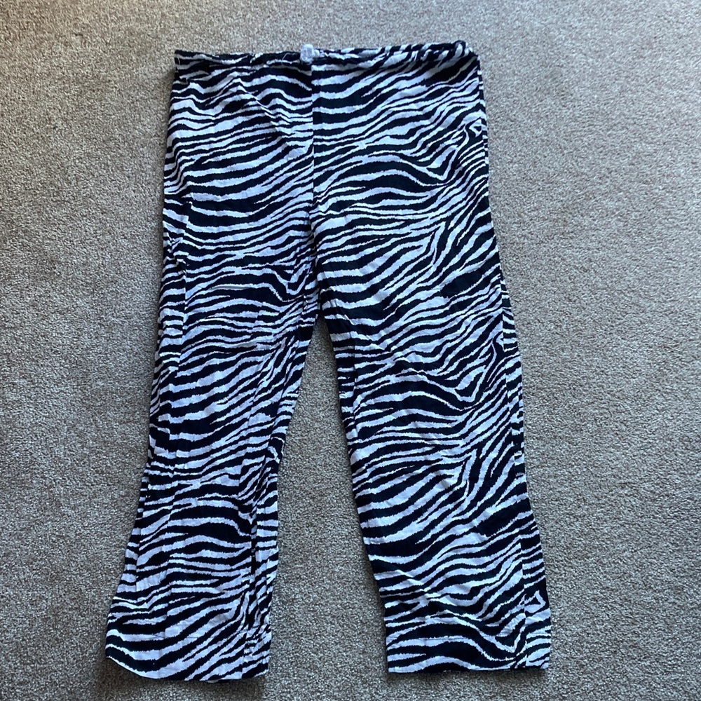Handmade Zebra Print Pants